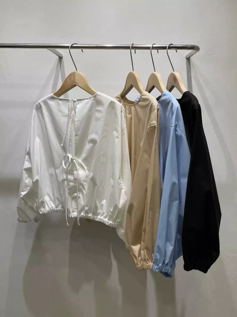 Sold Out - Korean Women Fashion - #vintageinspired - Ribbon Short Blouse - 4