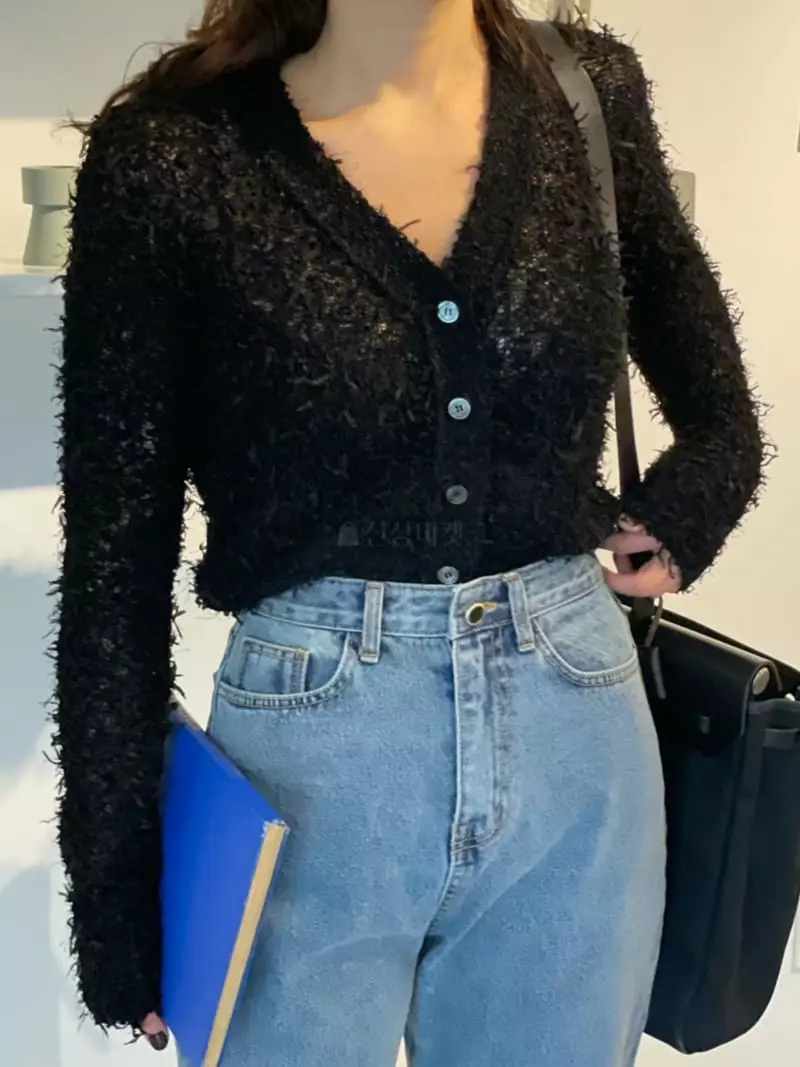 Sold Out - Korean Women Fashion - #womensfashion - Irish Bookle Cardigan - 2