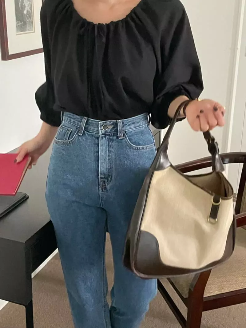 Sold Out - Korean Women Fashion - #womensfashion - Shirring Strap Blouse