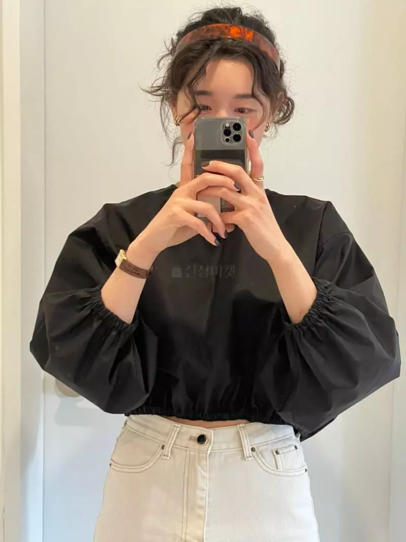 Sold Out - Korean Women Fashion - #womensfashion - Ribbon Short Blouse - 2
