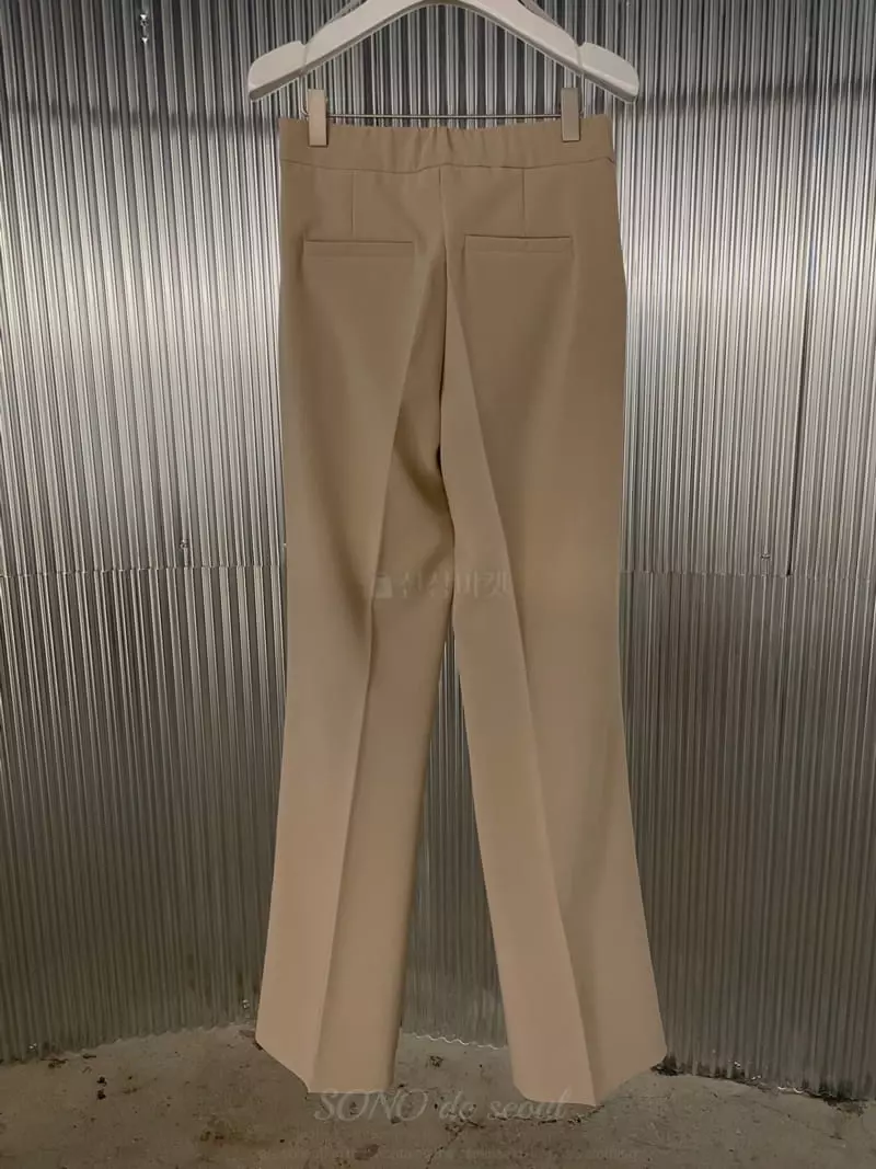 Sono De Seoul - Korean Women Fashion - #momslook - Banding Bootcut Pants - 2