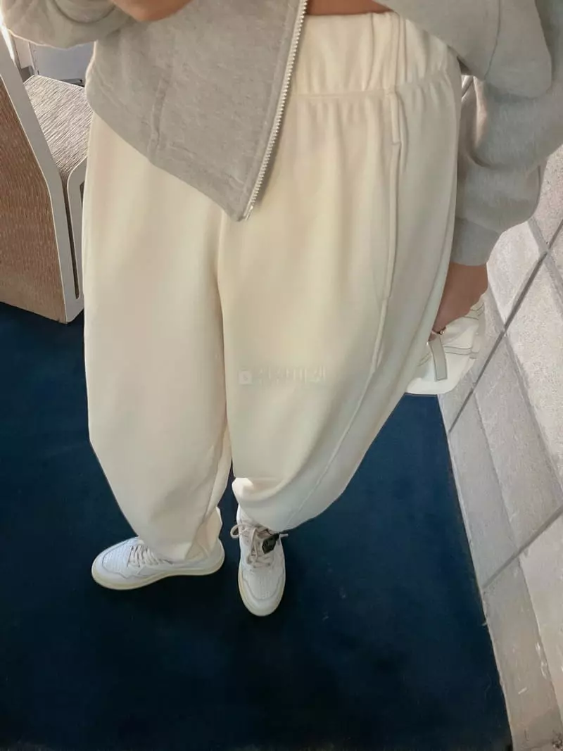 Sono De Seoul - Korean Women Fashion - #momslook - Twill Jogger Pants - 3