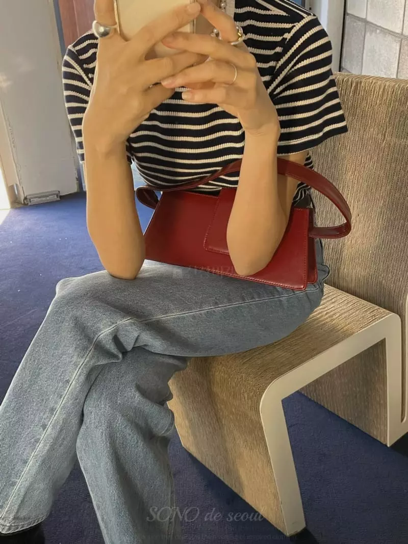 Sono De Seoul - Korean Women Fashion - #momslook - Butter Waffle Tee - 3