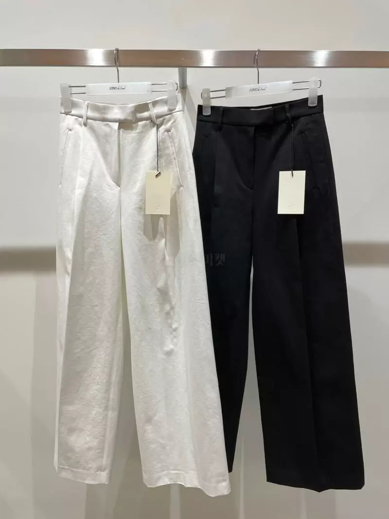 Sono De Seoul - Korean Women Fashion - #momslook - High Cotton Wide Pants - 3