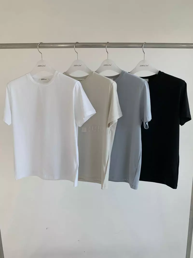 Sono De Seoul - Korean Women Fashion - #shopsmall - Minimal Basic Silket Tee - 3