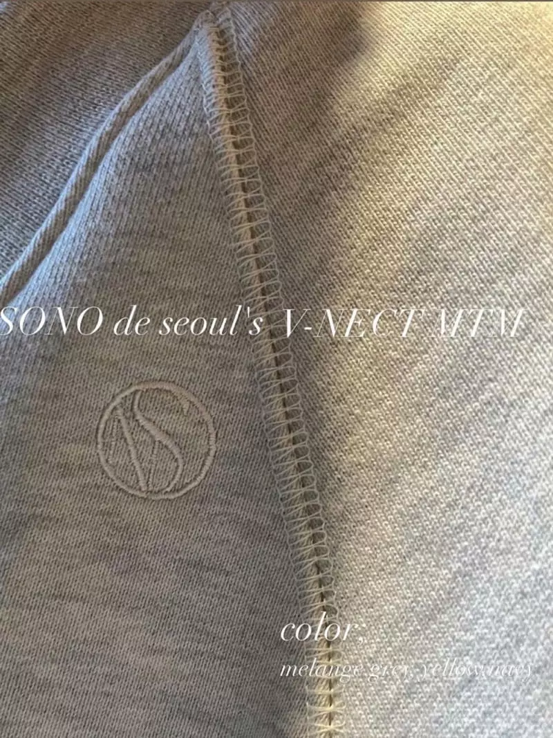 Sono De Seoul - Korean Women Fashion - #thatsdarling - V Crop Sweatshirt