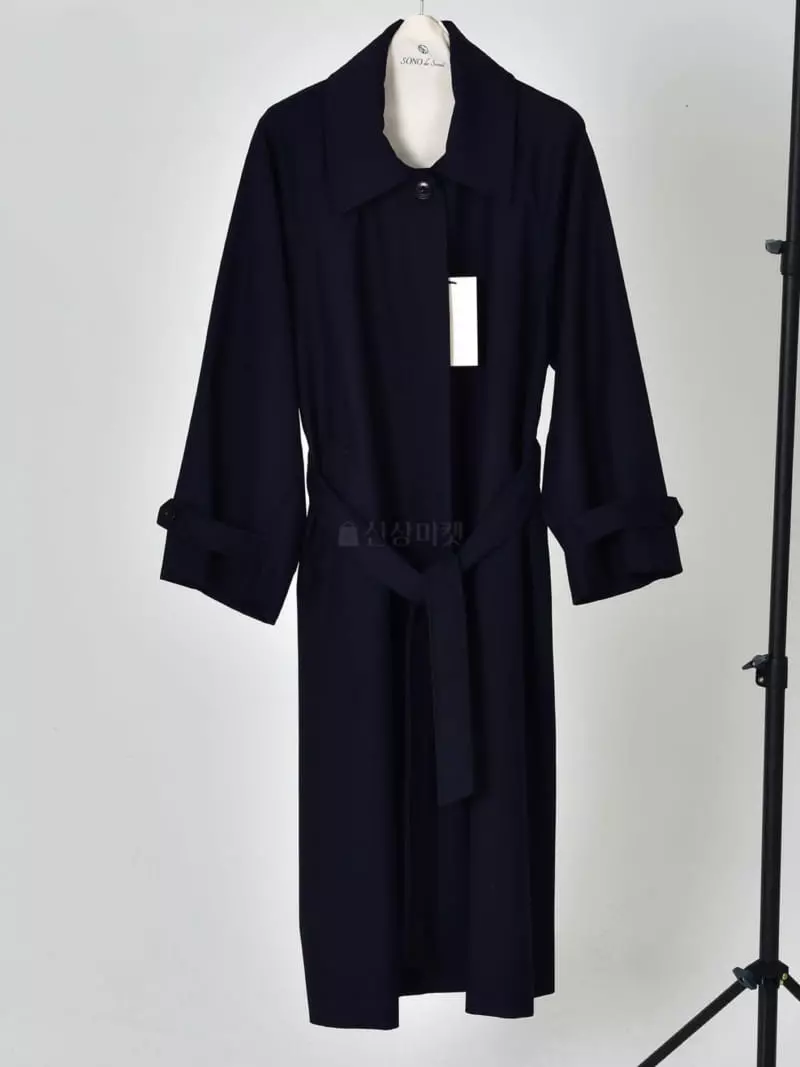 Sono De Seoul - Korean Women Fashion - #vintageinspired - Mer Mac Coat - 4