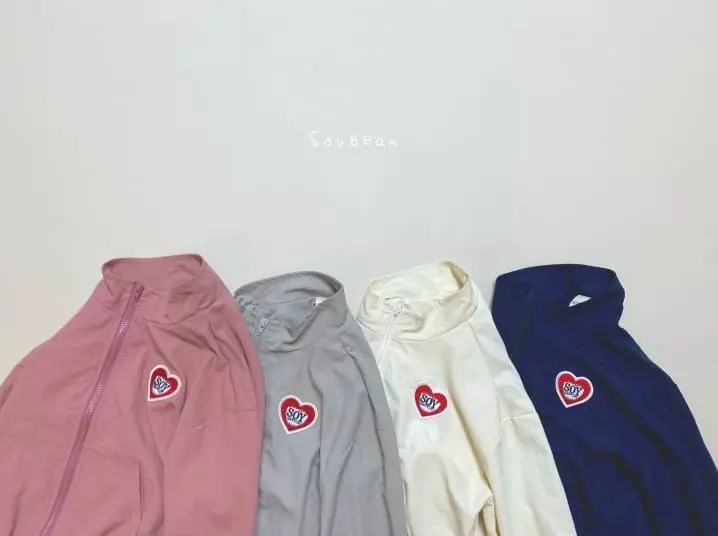 Soybean - Korean Children Fashion - #childofig - Soy Heart Windbreaker - 5
