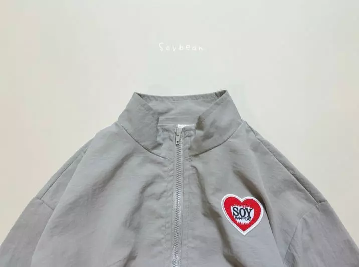 Soybean - Korean Children Fashion - #designkidswear - Soy Heart Windbreaker - 7