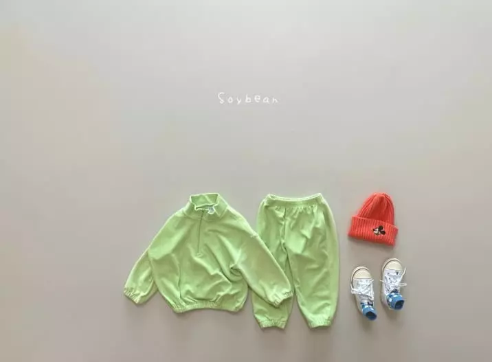 Soybean - Korean Children Fashion - #designkidswear - Overfit Terry Top Bottom Set - 6