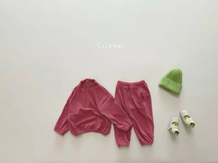 Soybean - Korean Children Fashion - #discoveringself - Overfit Terry Top Bottom Set - 7