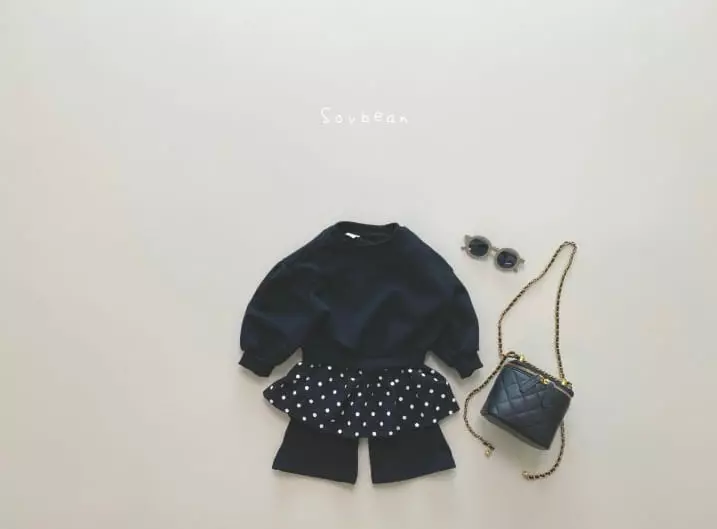 Soybean - Korean Children Fashion - #fashionkids - Dot Skirt Top Set