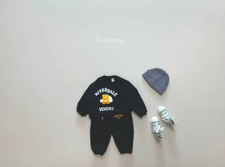 Soybean - Korean Children Fashion - #kidsshorts - Vintage Top Bottom Set - 3