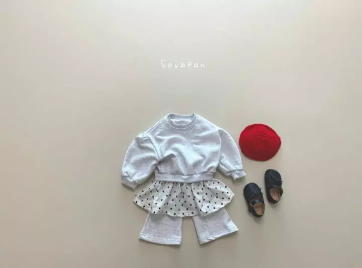 Soybean - Korean Children Fashion - #kidsshorts - Dot Skirt Top Set - 2