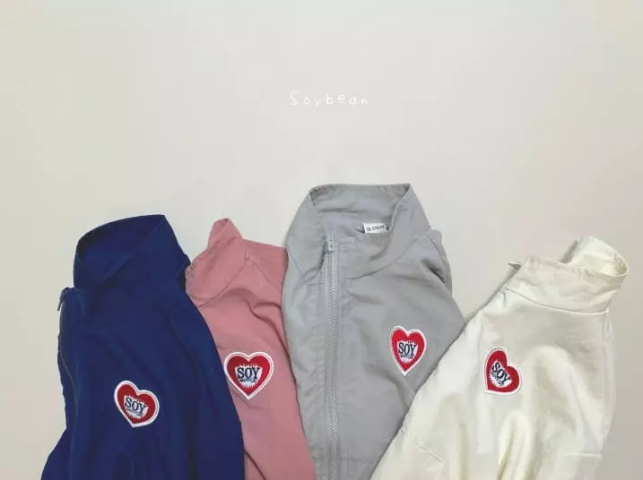 Soybean - Korean Children Fashion - #kidsshorts - Soy Heart Windbreaker - 10