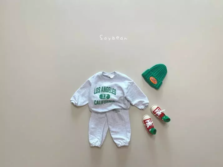 Soybean - Korean Children Fashion - #kidsshorts - Vintage Top Bottom Set - 4
