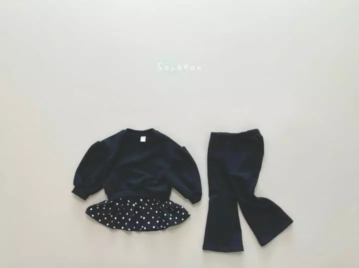 Soybean - Korean Children Fashion - #kidsstore - Dot Skirt Top Set - 4