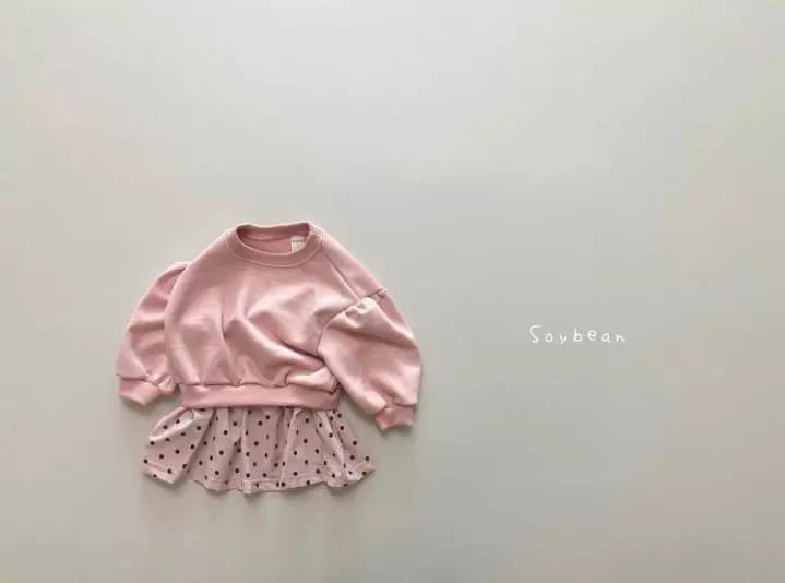 Soybean - Korean Children Fashion - #littlefashionista - Dot Skirt Top Set - 6