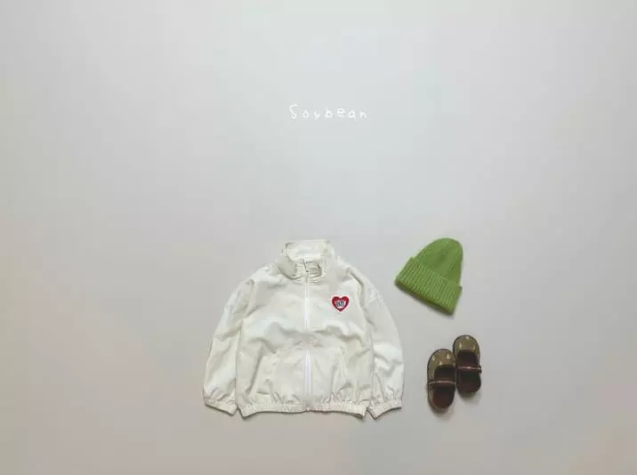 Soybean - Korean Children Fashion - #toddlerclothing - Soy Heart Windbreaker - 4
