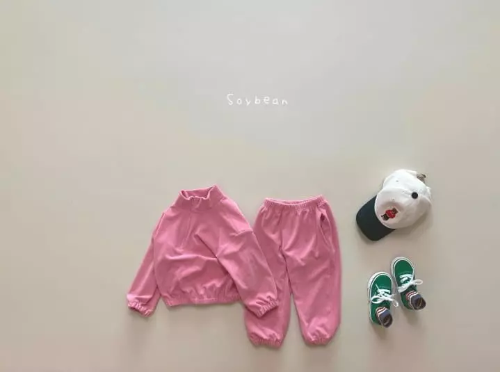 Soybean - Korean Children Fashion - #stylishchildhood - Overfit Terry Top Bottom Set - 3