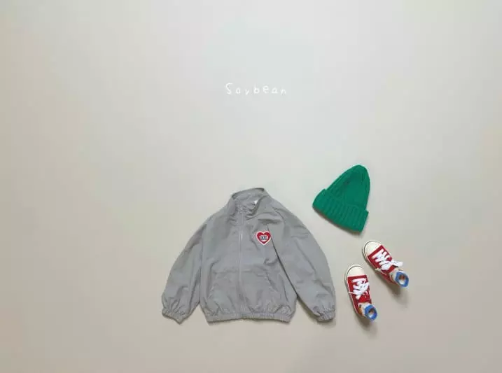 Soybean - Korean Children Fashion - #todddlerfashion - Soy Heart Windbreaker - 2