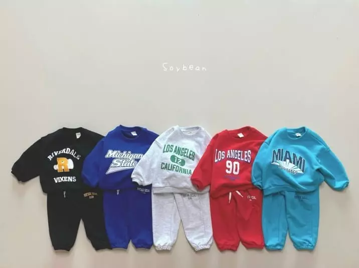 Soybean - Korean Children Fashion - #toddlerclothing - Vintage Top Bottom Set - 12