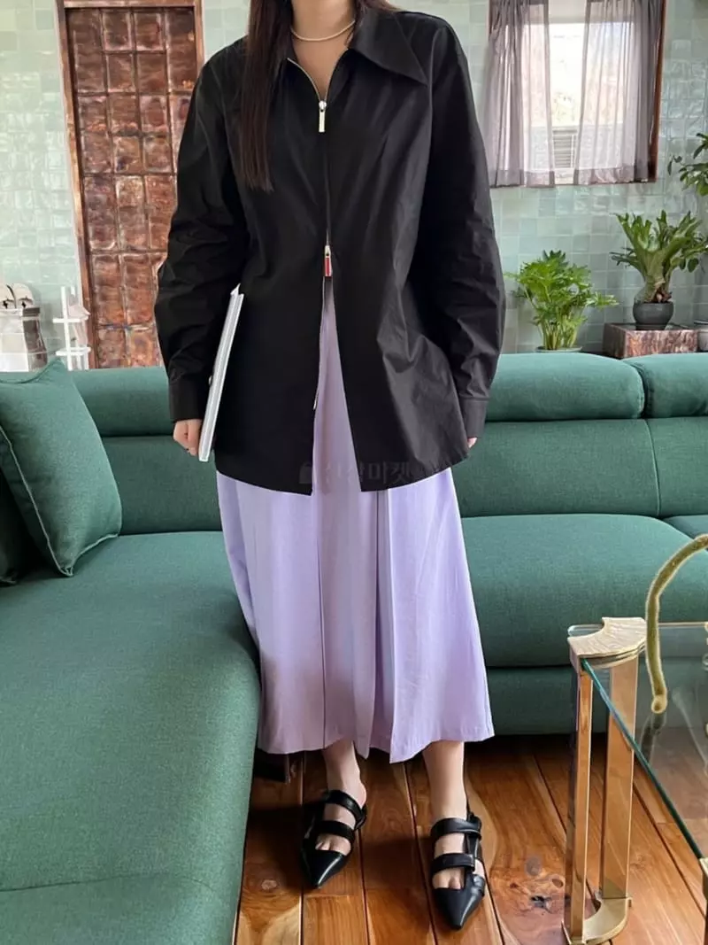 Special - Korean Women Fashion - #momslook - Two-way Zipper Shirt - 3