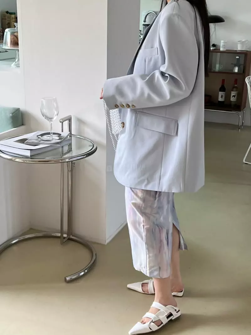 Special - Korean Women Fashion - #momslook - Water-printed Skirt (vertical line) - 3