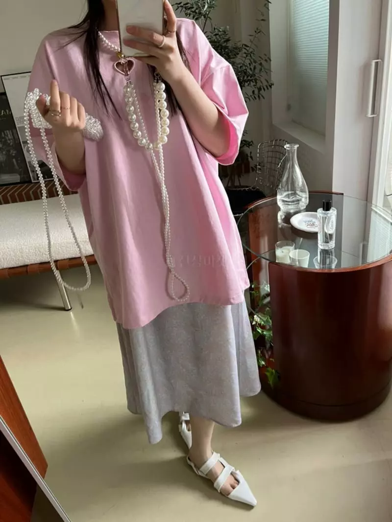 Special - Korean Women Fashion - #momslook - Heart Embroidery Tee