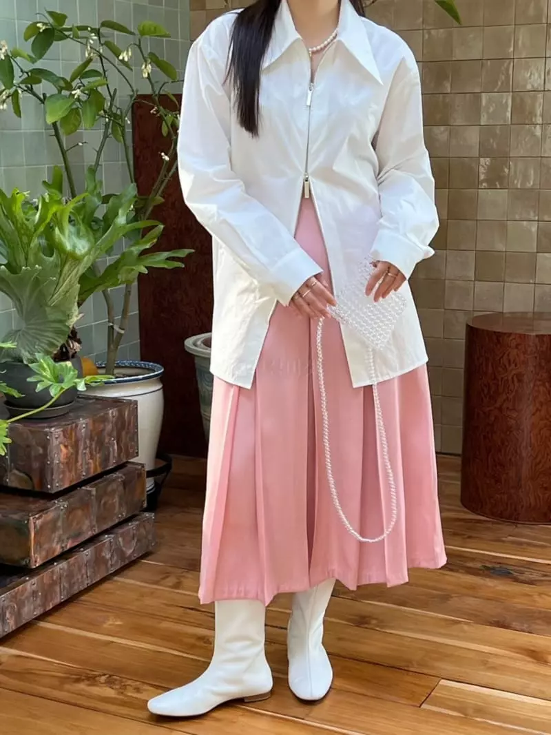 Special - Korean Women Fashion - #thelittlethings - Two-way Zipper Shirt - 2
