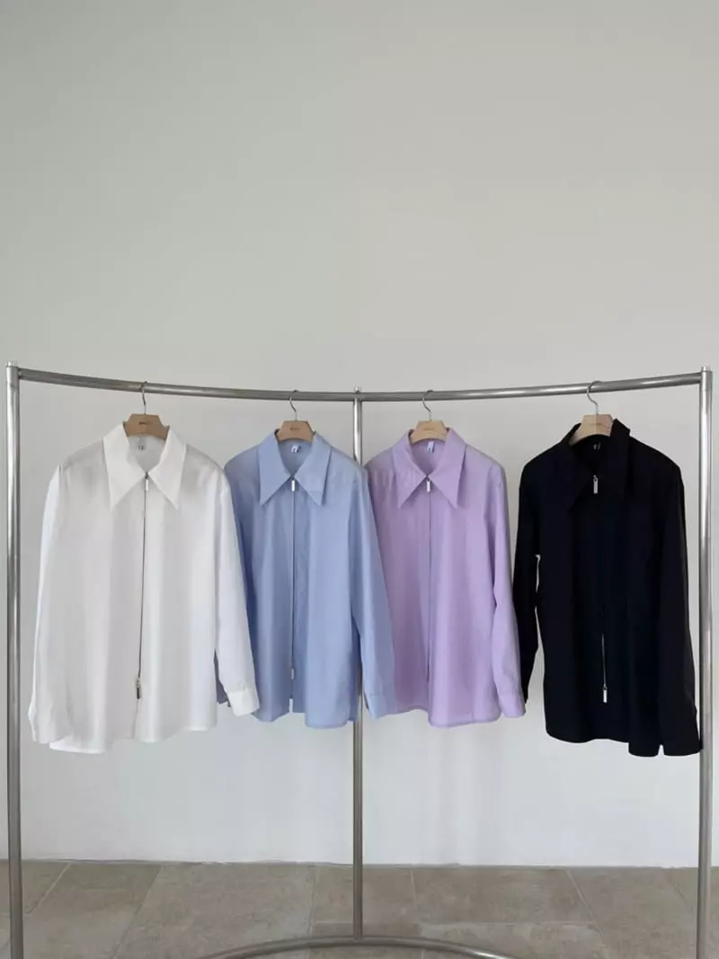 Special - Korean Women Fashion - #momslook - Two-way Zipper Shirt - 4