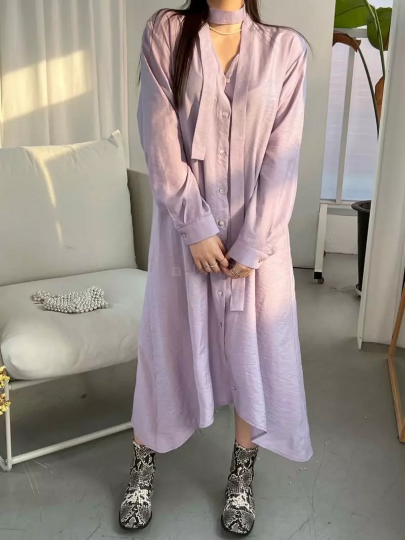 Special - Korean Women Fashion - #womensfashion - Long Scarf One-piece - 2