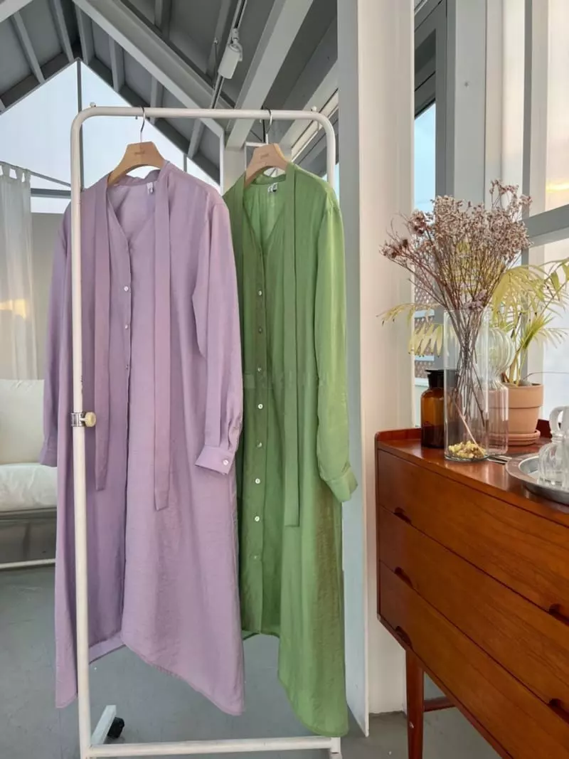 Special - Korean Women Fashion - #momslook - Long Scarf One-piece - 4