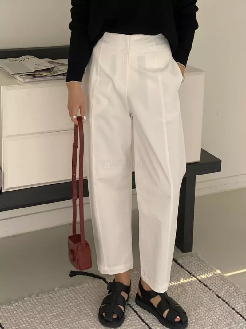 Ssemienne - Korean Women Fashion - #momslook - Schuller Open Pants