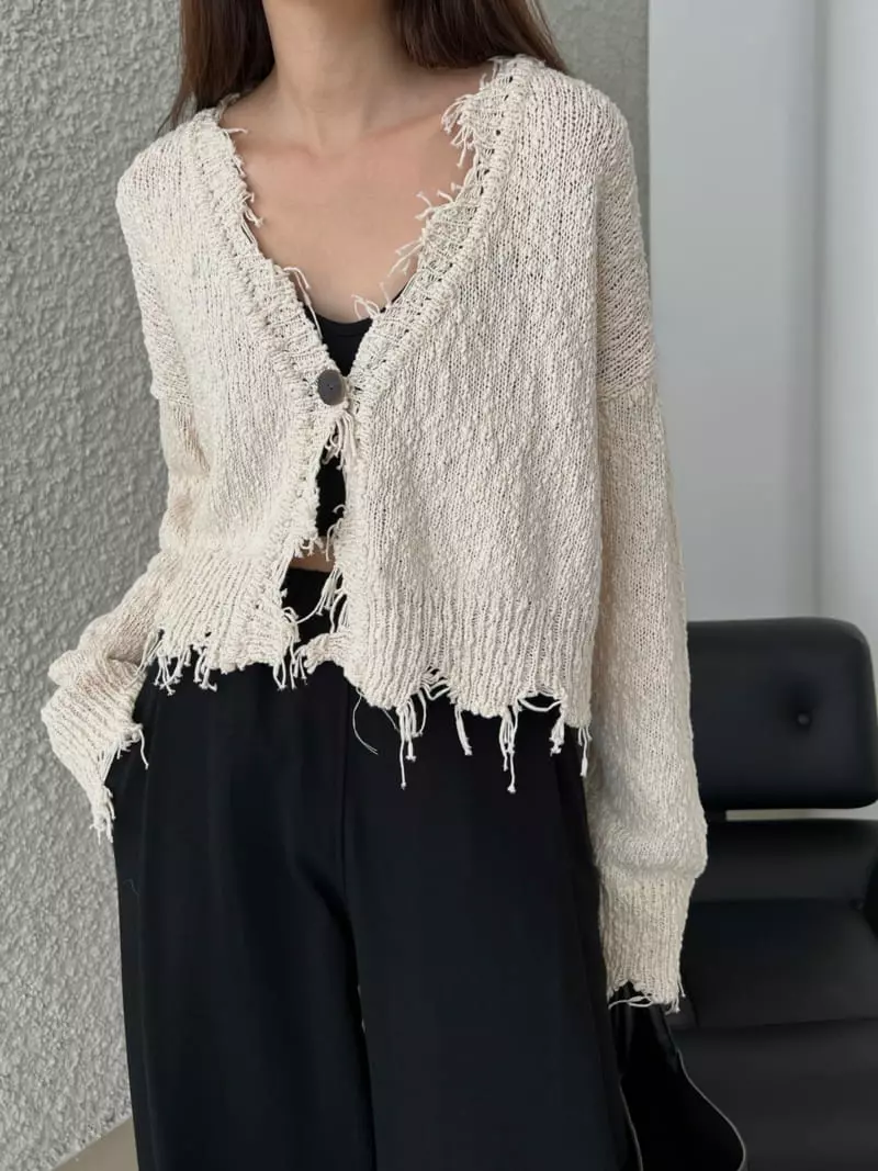 Ssemienne - Korean Women Fashion - #momslook - Walnut Cardigan