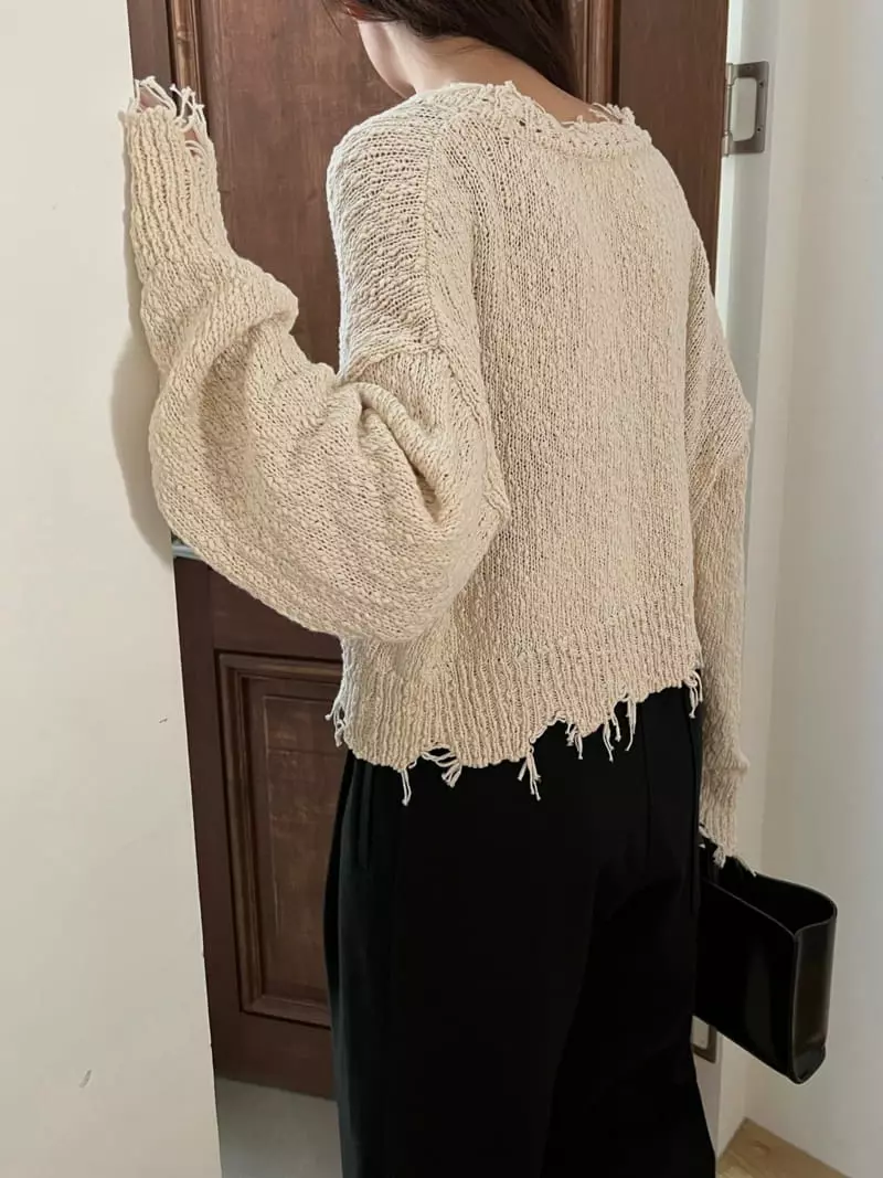 Ssemienne - Korean Women Fashion - #momslook - Walnut Cardigan - 3