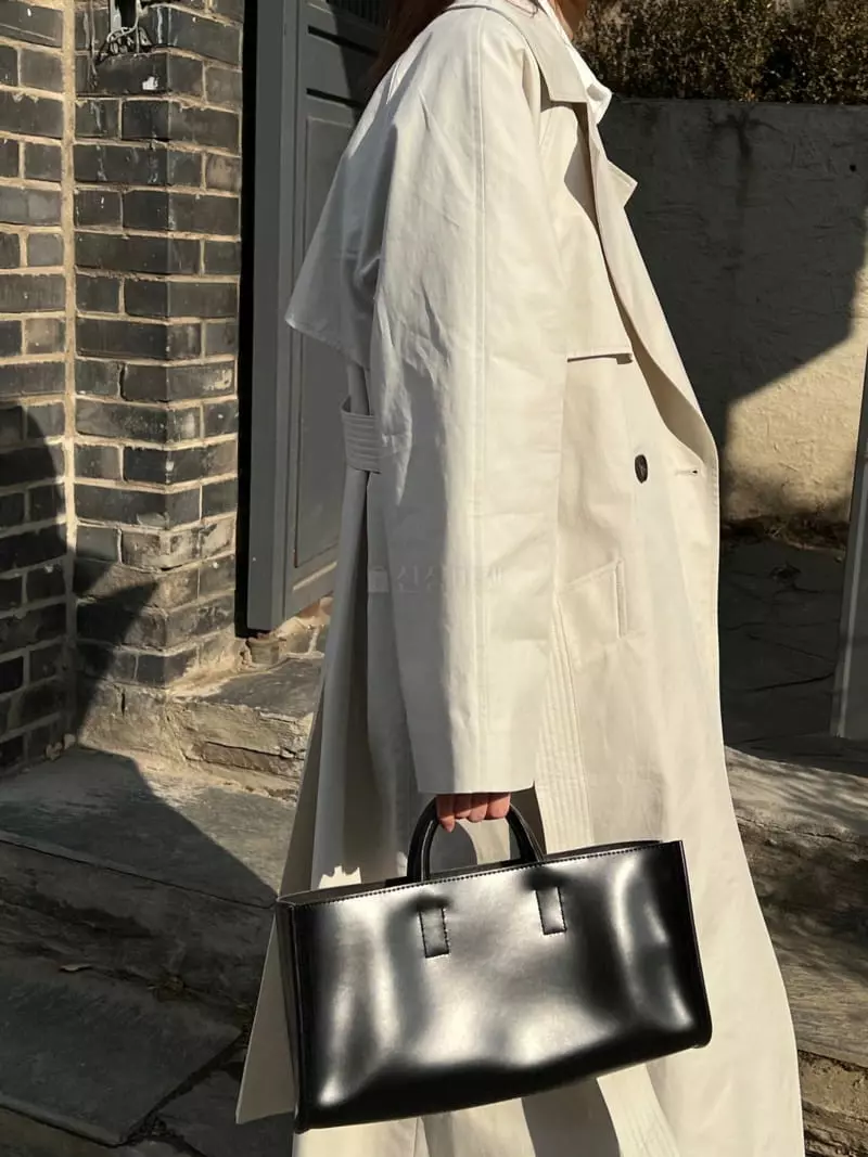 Ssemienne - Korean Women Fashion - #momslook - Mir Belted Trench Coat - 2