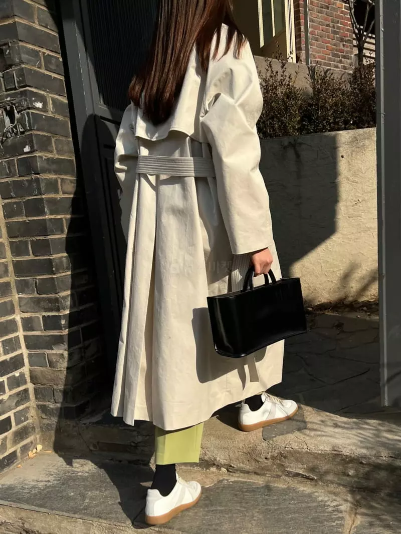 Ssemienne - Korean Women Fashion - #momslook - Mir Belted Trench Coat - 3