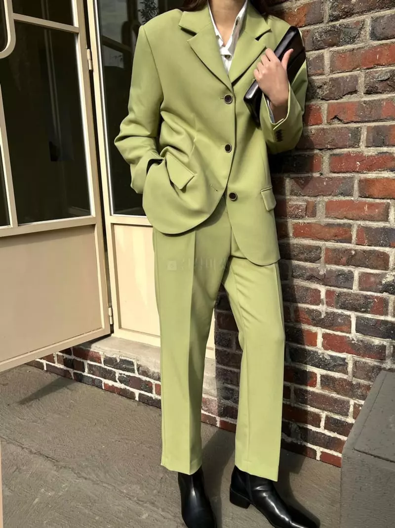 Ssemienne - Korean Women Fashion - #restrostyle - Story Slim Pants - 3