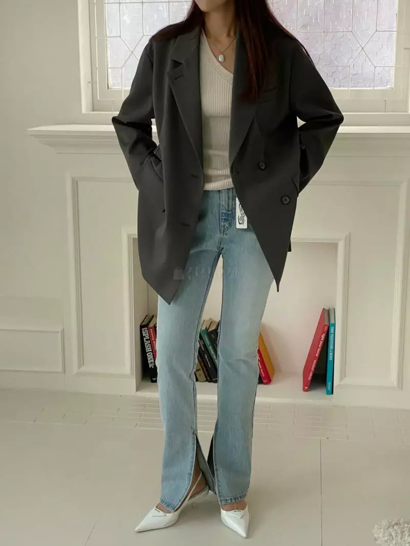 Ssemienne - Korean Women Fashion - #romanticstyle - Edition Belted Jacket