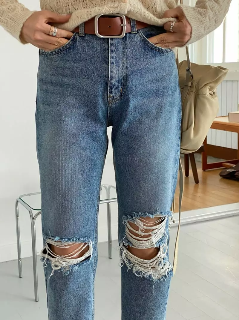 Ssemienne - Korean Women Fashion - #restrostyle - Vintage Jeans - 4