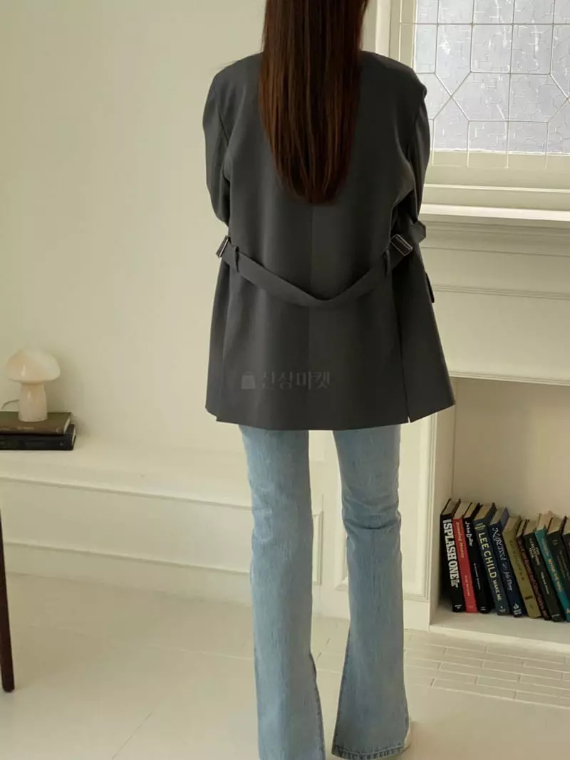 Ssemienne - Korean Women Fashion - #shopsmall - Edition Belted Jacket - 2