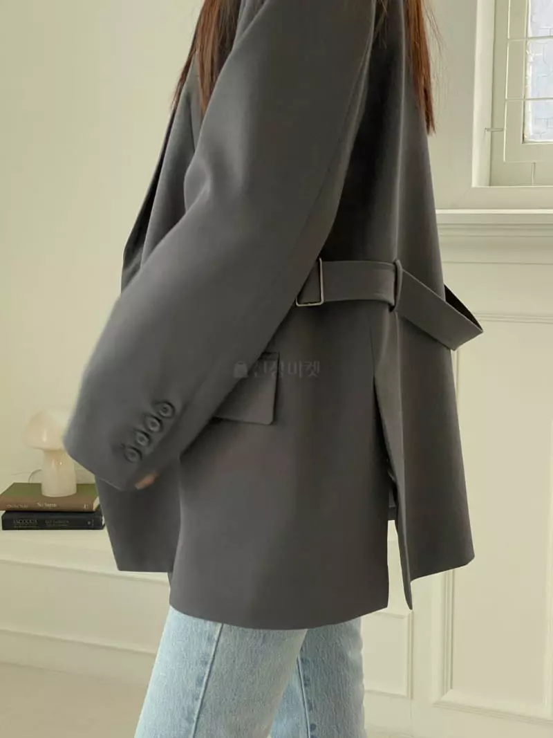 Ssemienne - Korean Women Fashion - #thatsdarling - Edition Belted Jacket - 3