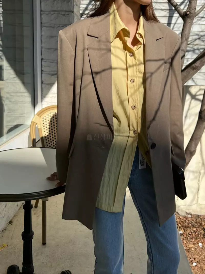 Ssemienne - Korean Women Fashion - #vintagekidsstyle - Athe Button Jacket - 3