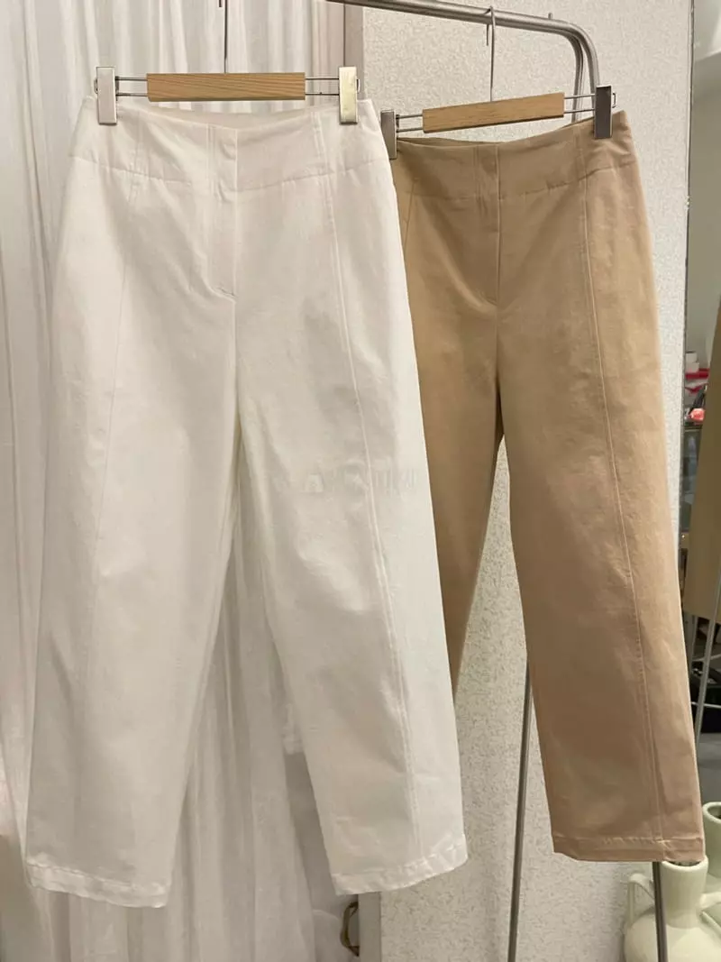 Ssemienne - Korean Women Fashion - #momslook - Schuller Open Pants - 4