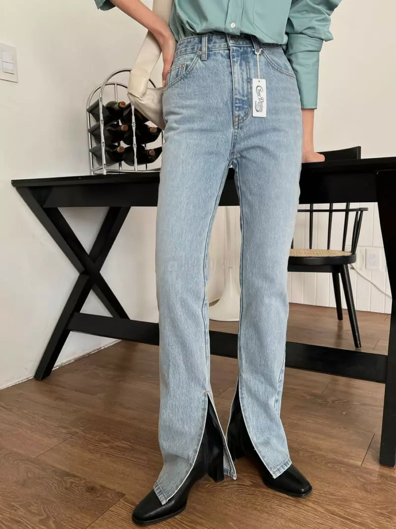 Ssemienne - Korean Women Fashion - #womensfashion - Con Open Pants