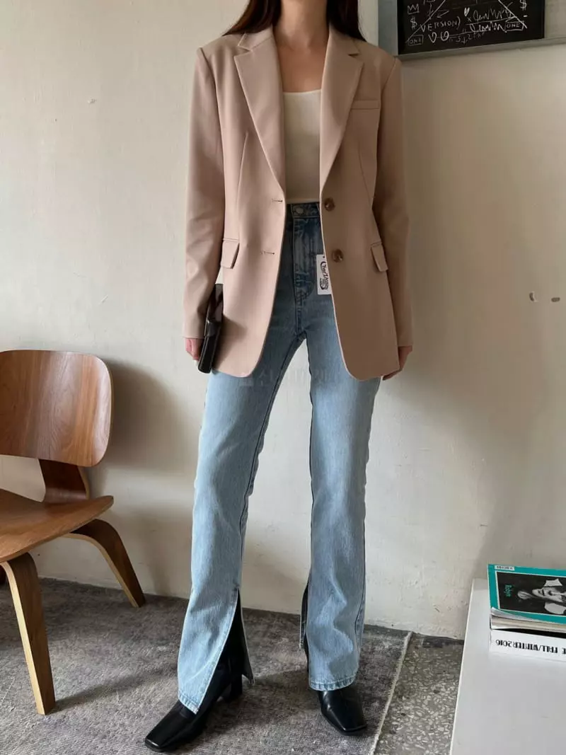 Ssemienne - Korean Women Fashion - #womensfashion - Signature Belted Jacket - 2