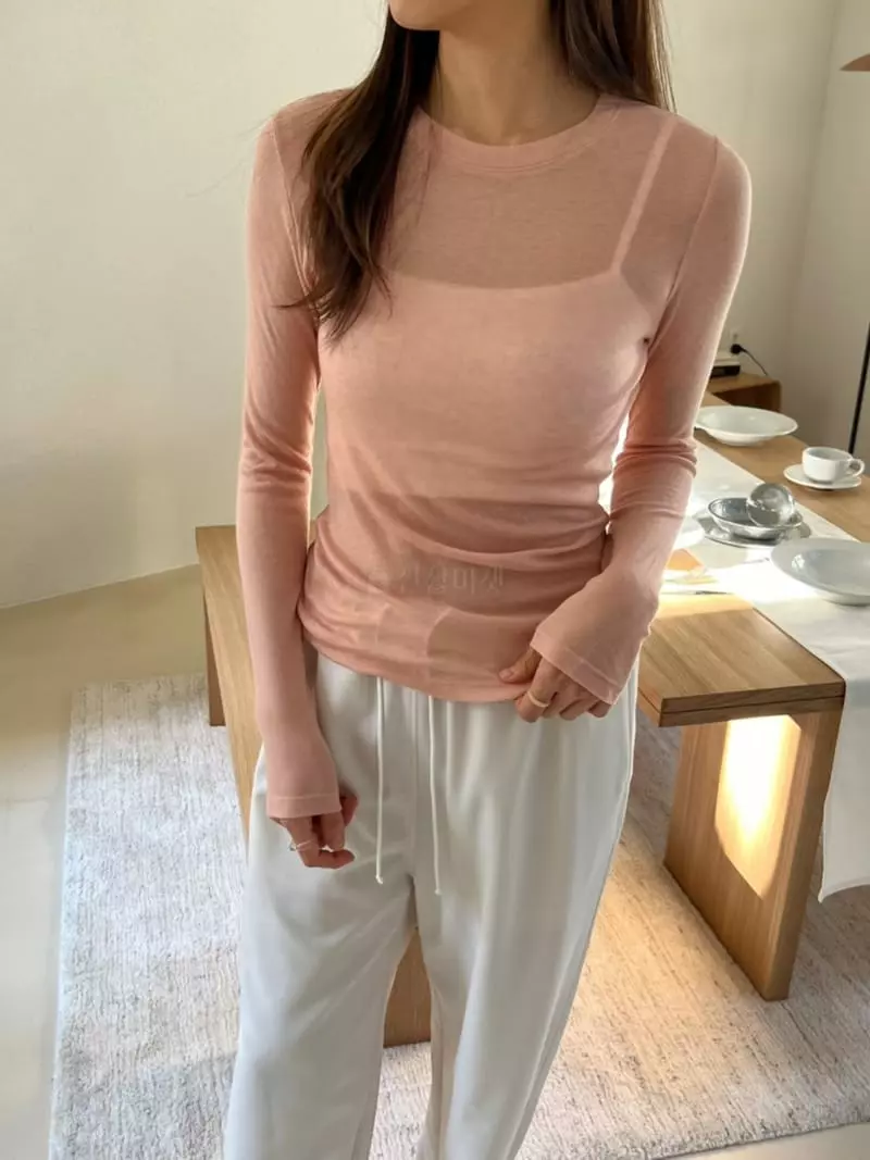 Talktalk - Korean Women Fashion - #momslook - Romantic Tee - 2