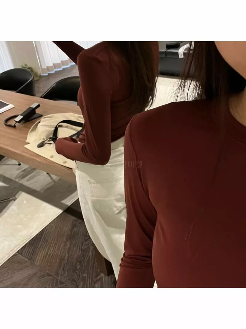 Talktalk - Korean Women Fashion - #momslook - Bronze Tee