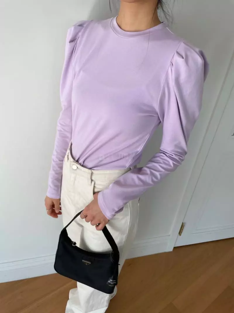 Talktalk - Korean Women Fashion - #momslook - Molly Puff Tee - 2
